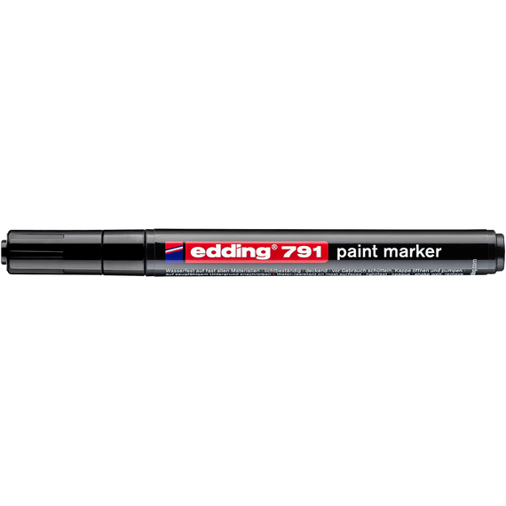 Lakkmarker 1-2mm, kerek Edding 791 fekete 