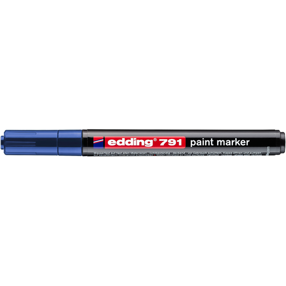 Lakkmarker 1-2mm, kerek Edding 791 kék 