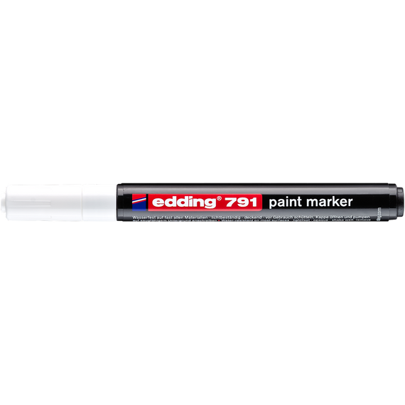 Lakkmarker 1-2mm, kerek Edding 791 fehér 