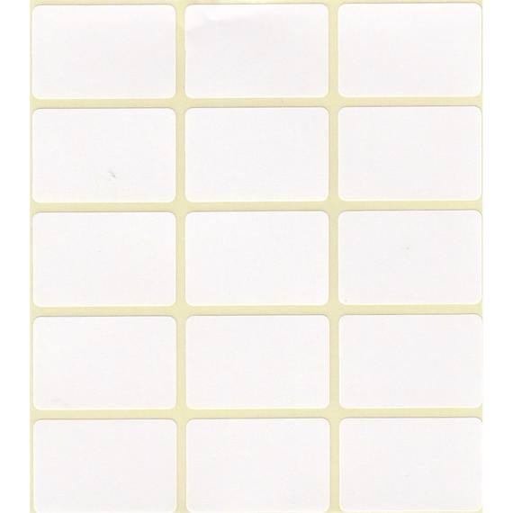 Etikett címke, 20x30mm, 4 lap, 15 címke/lap