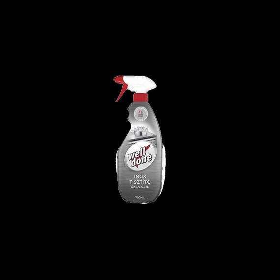 Inox tisztító szórófejes 750 ml Well Done