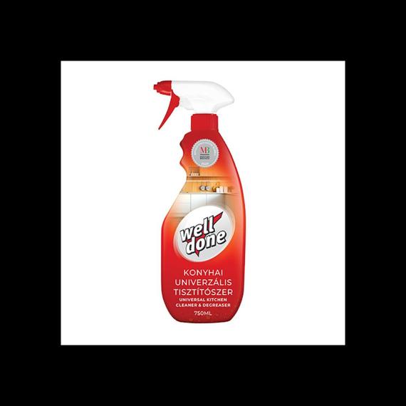 Konyhai univerzális tisztítószer szórófejes 750 ml Well Done