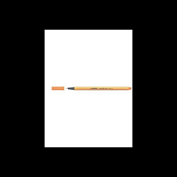 Rostirón, tűfilc 0,4mm, STABILO Point 88 narancs
