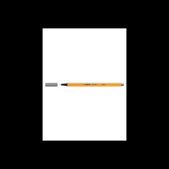 Rostirón, tűfilc 0,4mm, STABILO Point 88 világos szürke