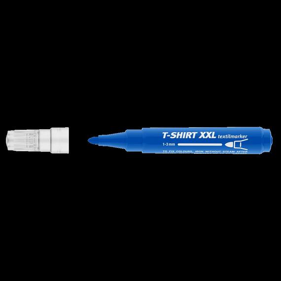 Textilmarker 1-3 mm kerek ICO T-SHIRT XXL kék