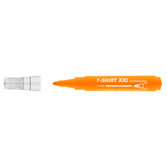Textilmarker 1-3 mm kerek ICO T-SHIRT XXL narancssárga