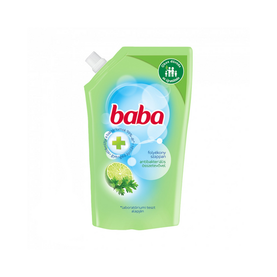 Folyékony szappan utántöltő 500 ml Baba antibakteriális lime