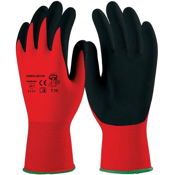 kesztű latex mártott piros 10-es