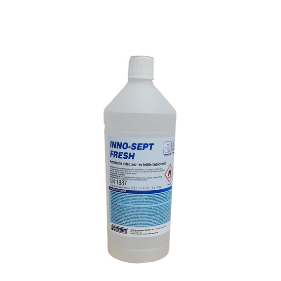 Kéz- és felületfertotleníto oldat kupakkal 1 liter Inno-Sept Fresh
