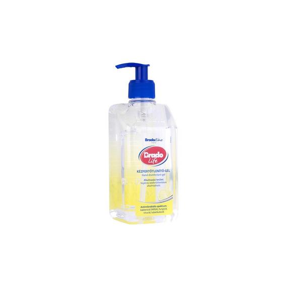 Kéz- és borfertotleníto gél pumpás 500 ml Bradolife citrom