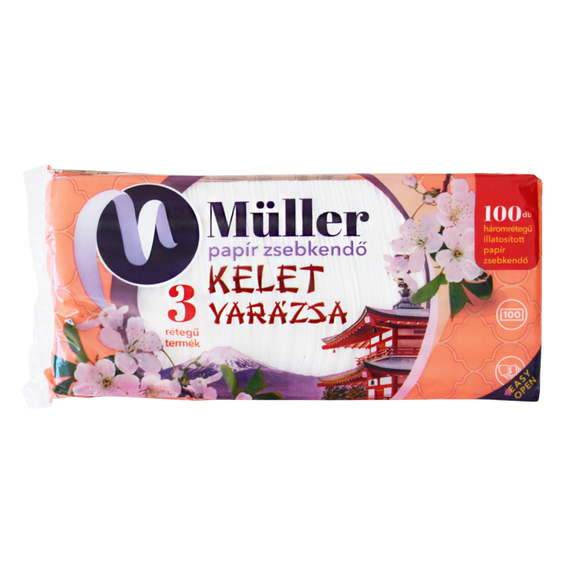 Papírzsebkendo 3 rétegu 100 db/csomag Kelet Varázsa