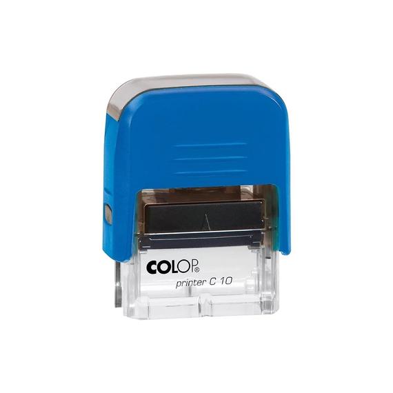 Bélyegzo C10 Printer Colop átlátszó kék ház/kék párna