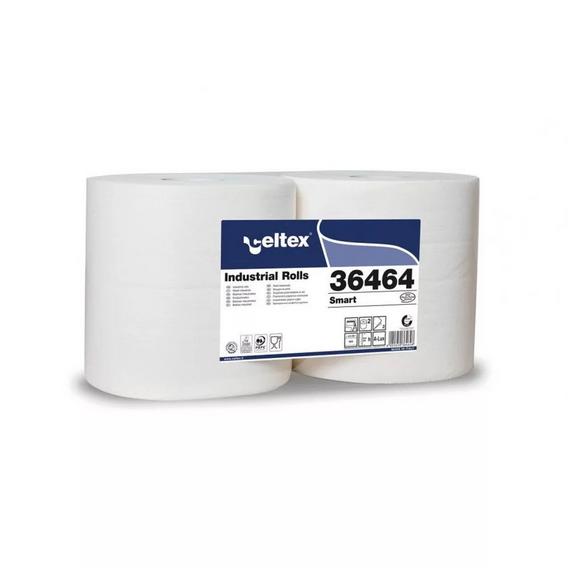 Ipari törlo 2 rétegu fehér átméro: 25 cm 800 lap/tekercs 240 méter/tek 2 tekercs/csom Celtex_36464