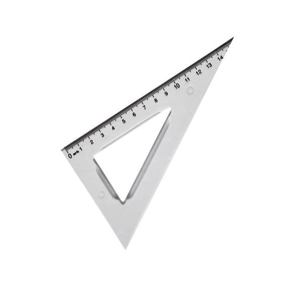Vonalzó háromszög 60° 15,5cm, muanyag