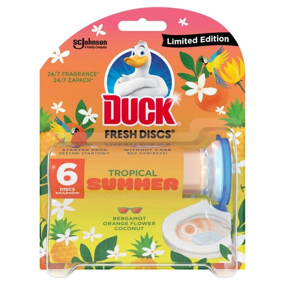 WC öbílto korong zselés 36 ml Fresh Discs Duck® Tropical Summer