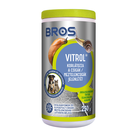Csiga- és meztelencsigaölo szer 250 g Bros