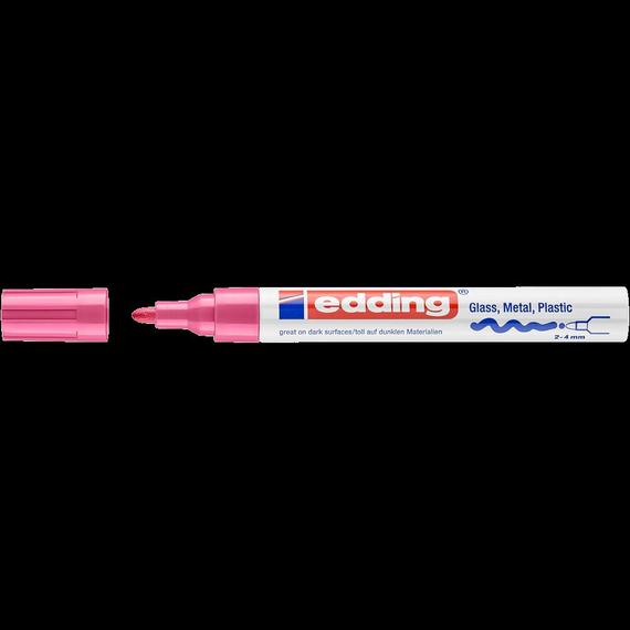 Lakkmarker 2-4mm, kerek Edding 750 rózsa 