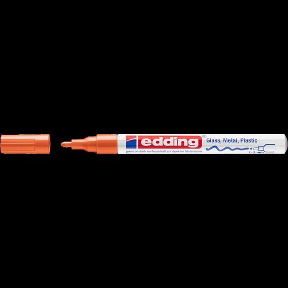 Lakkmarker 1-2mm, kerek Edding 751 narancs 