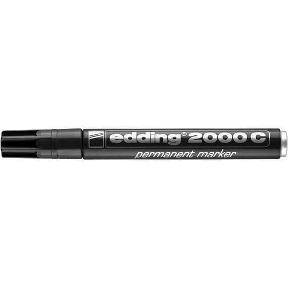 Alkoholos marker 1,5-3mm, kerek hegyu, Edding 2000 fekete 