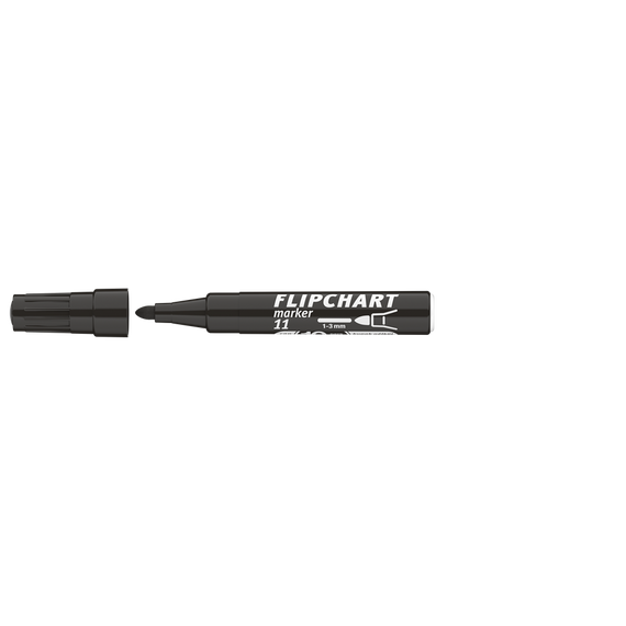 Flipchart marker vízbázisú 3mm, kerek Artip 11 fekete