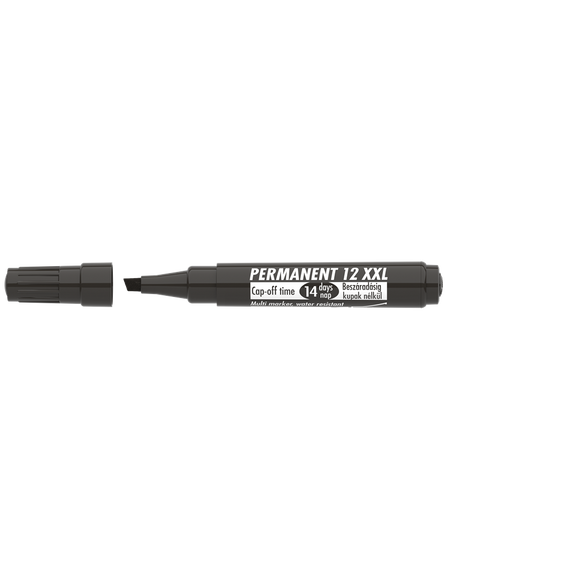 Alkoholos marker 1-4mm, vágott Ico 12XXL fekete 