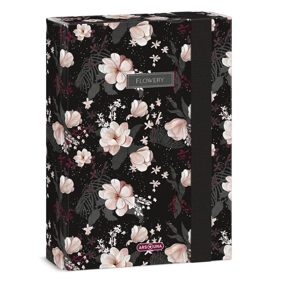 Ars_Una_Flowery_black_A5_fuzetbox