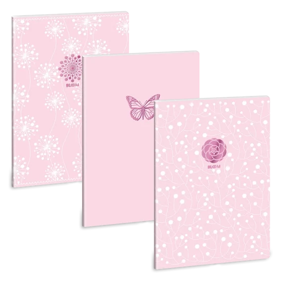 Ars_Una_Soft_Touch_Pink_Spring_A4_extra_kapcsos_fuzet_ponthalos