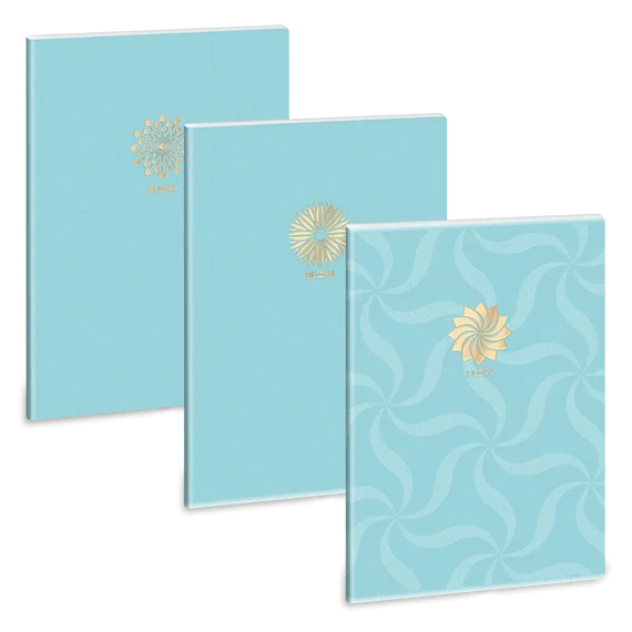 Ars_Una_Soft_Touch_Turquoise_Spring_A4_extra_kapcsos_fuzet_ponthalos