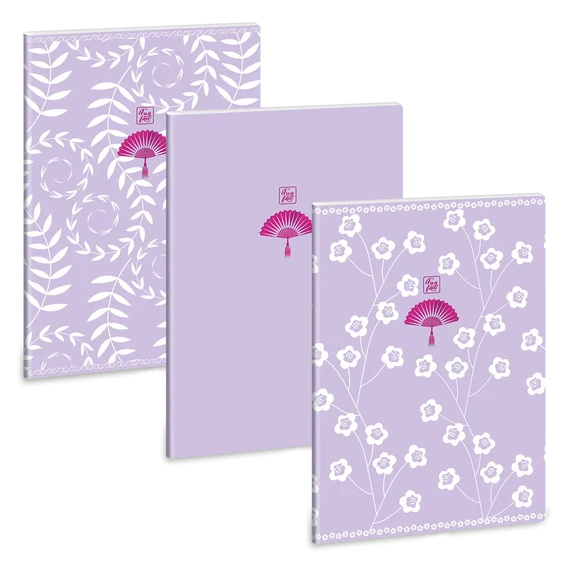 Ars_Una_Soft_Touch_Purple_Spring_A4_extra_kapcsos_fuzet_ponthalos