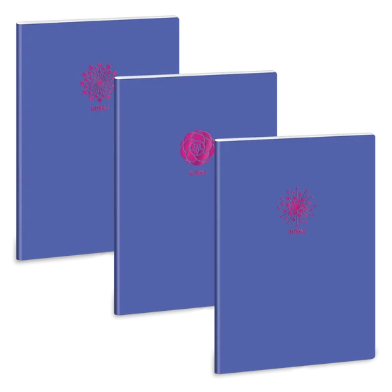 Ars_Una_Soft_Touch_Violet_Spring_A4_extra_kapcsos_fuzet_negyzethalos