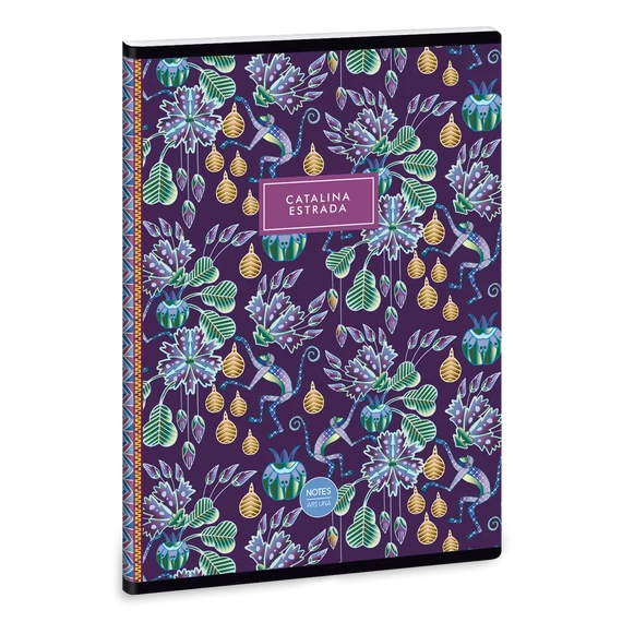 Catalina_Estrada_Purple_Monkey_A5_extra_kapcsos_fuzet_sima