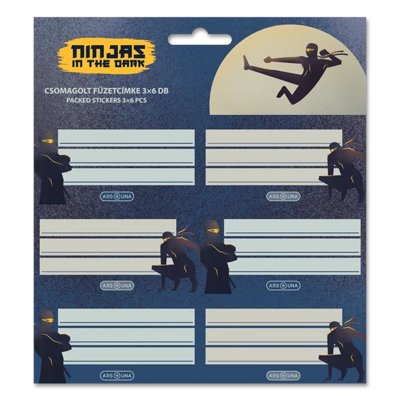 Ars_Una_Ninjas_in_the_dark_csomagolt_fuzetcimke_3x6_db