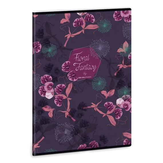 Ars_Una_Floral_Orchidea_A4_extra_kapcsos_fuzet_negyzethalos