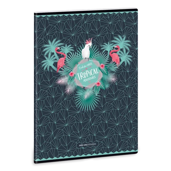 Ars_Una_Pink_Flamingo_A4_extra_kapcsos_fuzet_negyzethalos
