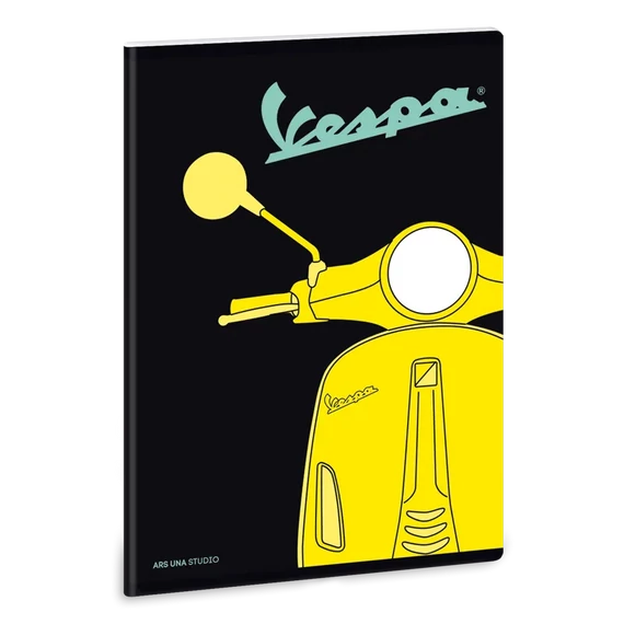Vespa_Yellow_A5_extra_kapcsos_fuzet_vonalas