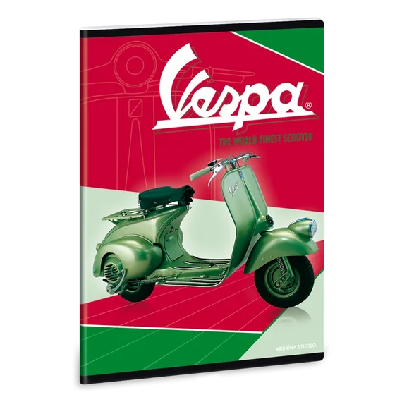 Vespa_Green_A5_extra_kapcsos_fuzet_negyzethalos