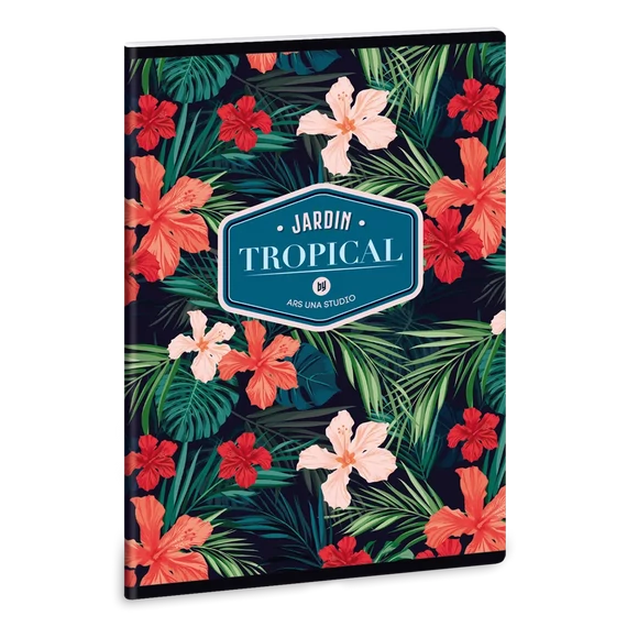 Ars_Una_Tropical_Wildblume_A5_extra_kapcsos_fuzet_negyzethalos