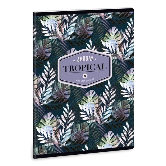 Ars_Una_Tropical_Palm_Leaf_A5_extra_kapcsos_fuzet_negyzethalos