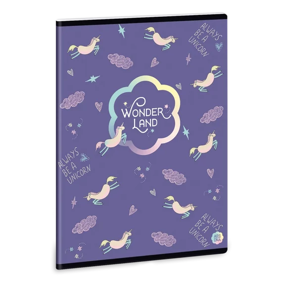 Ars_Una_Wonderland_Unicorn_A5_extra_kapcsos_fuzet_sima