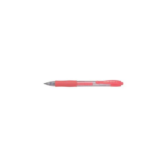Zselés toll 0,7mm, nyomógombos Pilot G-2, írásszín neon rózsaszín