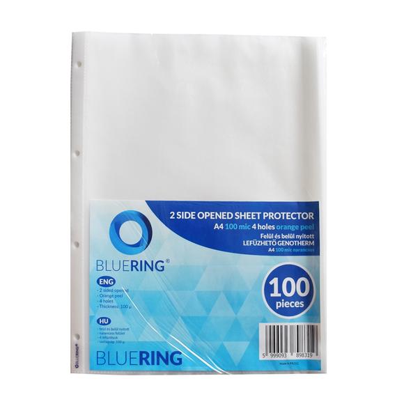 Genotherm lefuzheto, A4, 100 micron narancsos belül 2/3 részben nyitott 4 lyukú Bluering® 100 db/csomag,