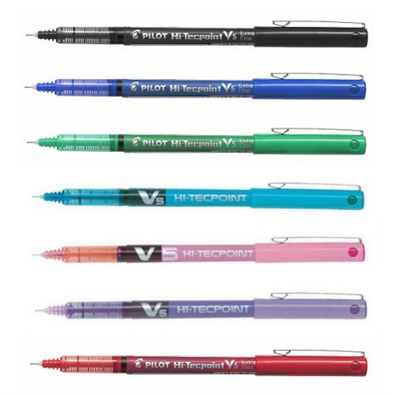 Rollertoll 0,3mm, kupakos tuhegyu V5 HI-Tecpoint Pilot, írásszín soft kék