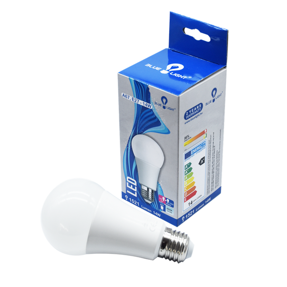 Led 14W A67,  E27 1521 lm 6500k Blue Light