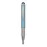 Kép 1/3 - Golyóstoll metál világoskék test, Zebra Stylus Telescopic, írásszín kék