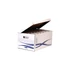 Kép 2/2 - Archiváló konténer csapófedéllel, karton, 280 x 356 x 554mm., Fellowes® Bankers Box Basic, 5 db/csomag, kék-fehér