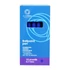 Kép 2/2 - Golyóstoll 0,7mm, nyomógombos, gumírozott fogórész, kék átlátszó test, Bluering® R2, írásszín kék