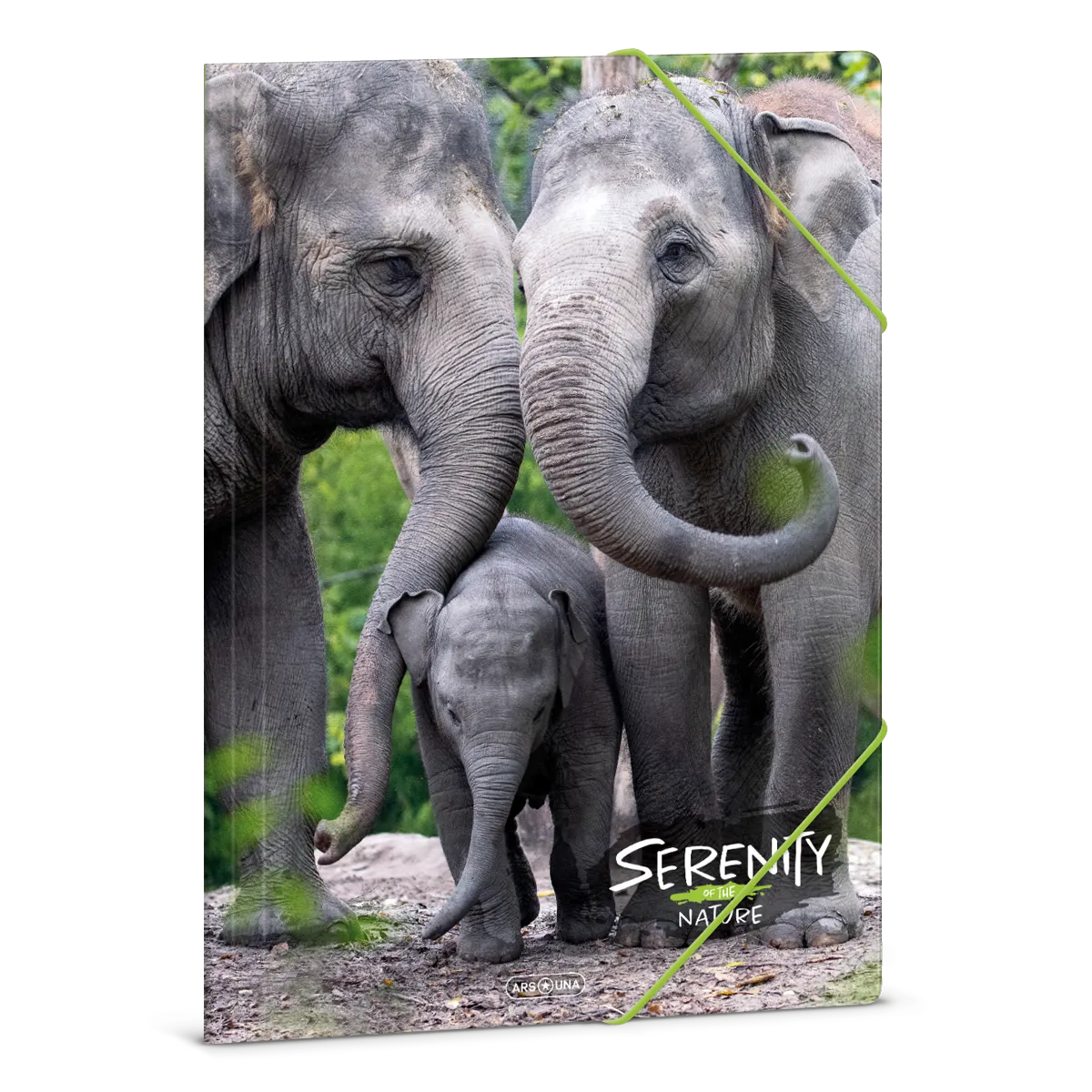 Ars Una Serenity-Elephant A/4 gumis dosszié