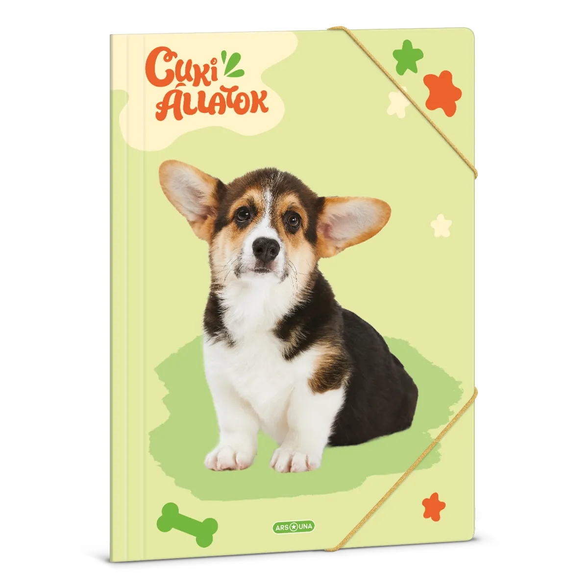 Ars Una Cuki Állatok-Welsh Corgi A/4 gumis dosszié