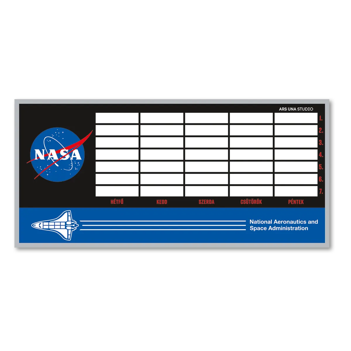 NASA órarend