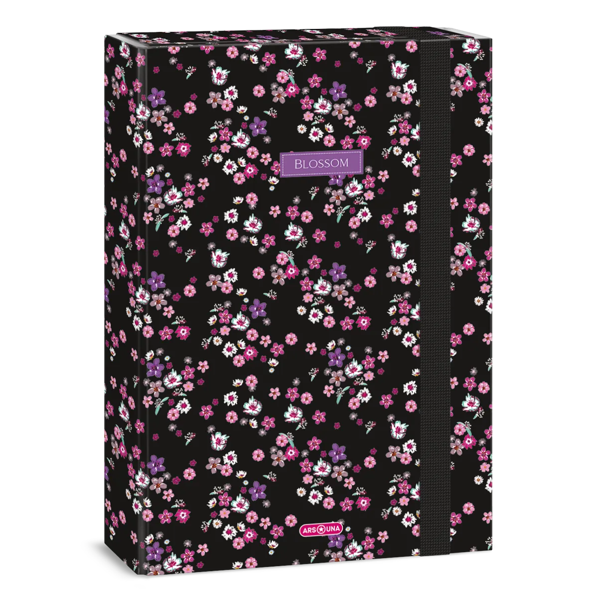 Ars Una Pearl Blossom black A/4 füzetbox